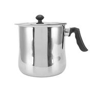 Pot de fusion de cire d'abeille en acier inoxydable, pot de fabrication de cire d'apiculture avec couvercle, pot verseur de cire durable résistant à la chaleur pour bougies de (1. Vinaigre)