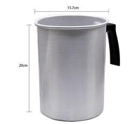 Pot De Fusion De Cire En Métal 1,2 L, Bricolage Bougie Savon, Pot De Fusion De Cire Parfumée, Pichet À Mousse De Lait Latte