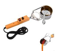 Pot de fusion électrique for plomb, four de fusion de métal avec poignée, pot de fusion de plomb portable for moules de poids de pêche, creusets de profondeur 65 mm, température 150-450 ℃, for pendent