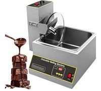 Pot de fusion professionnel pour chocolat - Machine de mélange et de trempe - 1000 W + 120 W - Utilisation commerciale sur table pour l'artisanat artisanal du chocolat