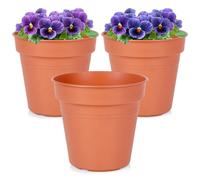 Pot de jardin rond en plastique 15 cm 3 pcs.