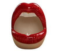 Pot de jardinière à lèvres Rouges, jardinière à lèvres Sexy, Planteur en céramique, Organisateur de Stockage d'épingle à Cheveux de Bureau, Support de Rouge à lèvres en céramique, jardinière