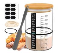 Pot de levain - Kit de fermentation du yaourt pour débutants, pot de démarrage multifonctionnel | Fournitures de cuisson de à domicile pour la fabrication de yaourt au levain Kombucha, Fermentati