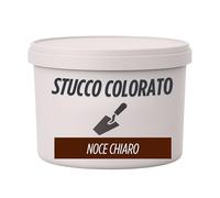 Pot de mastic en pâte de couleur professionnelle, prêt à l'emploi, mastic pour bois et mur, adhérence parfaite et séchage rapide, noyer clair, 0,5 kg