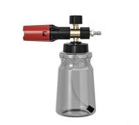 Pot de mousse à neige pour nettoyeur haute pression, fixation réglable en mousse avec connecteur rapide 1/4, générateur de mousse haute densité pour nettoyage de voiture, compatible avec Karcher (pot