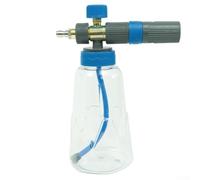 Pot de mousse pour lavage de voiture Interface à connexion rapide Buse rotative à 360 degrés Réglage de la densité de mousse Pulvérisation haute pression 1 L Multicolore pour nettoyeur haute pression