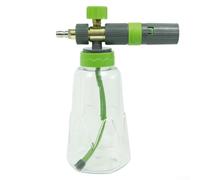 Pot de mousse pour lavage de voiture Interface à connexion rapide Buse rotative à 360 degrés Réglage de la densité de mousse Pulvérisation haute pression 1 L Multicolore pour nettoyeur haute pression