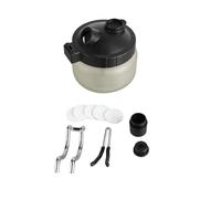 Pot de nettoyage pour aérographe, bouteille universelle en verre avec support, pot de nettoyage multifonctionnel professionnel pour stylo pulvérisateur à ongles, kits d'entretien