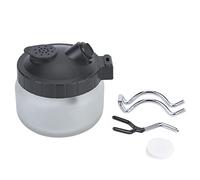 Pot de nettoyage pour aérographe, pot de nettoyage pour peinture en acier et plastique de qualité supérieure, nettoyant pour aérographe avec support et bouchon pour pulvérisation (Bouteille de