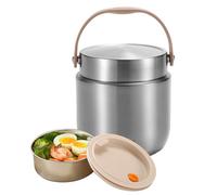 Pot de nourriture isolé - Pot de nourriture chaud à large bouche isolé sous vide, flacons de soupe à rétention thermique de 1200 ml pour voyages scolaires, travail en plein air, coucin