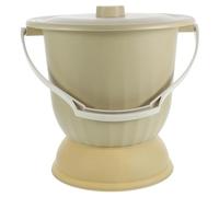 Pot de Nuit Rond 6, 5 L en Pp Jaune, Léger, pour Maison et Voyage