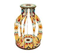 Pot de Peinture gemme, kit d'art cristallin | Ensemble de Peinture de gemme de Pot de Fleur | colorées pour Les Vacances en Bois avec des Tubes pour l'artisanat de Vacances