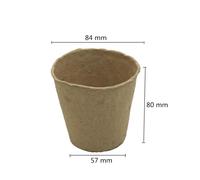 Pot De Pépinière De Semis Bionickel Able, Tasse De Cultivation De Pâte À Papier, Démarreur De Semis, Récipient De Plantation Germinatif De Jardin, 6 Cm, 8cm, 50 Pièces.Black