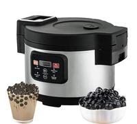 Pot De Perle Commercial De Grande Capacité -12L, Sac De Perle Potli | Vapeur Automatique Et Bouillir + Chauffage À Cyclisme Stéréo, Doublure: 34 × 15cm, Cook1 ~ 2 Kg Perle, Casserole Antiadhésive