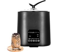 Pot De Perles Entièrement Automatique Commercial,cuiseur De Pot De Thé Au Lait 9l,Machine à Perles De Thé Au Lait,cuiseur De Pot De Riz Perlé Tapioca Boba 1300w pour Magasin, Black