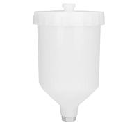 Pot de Pistolet de pulvérisation de 600 ML, récipient en Plastique de 4 x 6,7 Pouces en Acier Inoxydable, connecteur fileté de 0,7 × 0,6 Pouces, Alimentation par gravité de l'air
