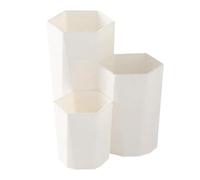 Pot de plante succulente pots de fleur de bonsaï petits pots de jardinière Cendrillon fleur plante conteneur avec drain blanche