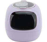 Pot de Plantes Intelligent avec Expression Robot Planteur Intelligent AI avec Capteurs d'Eau Lumière Humidité pour Décoration d'Intérieur Violet