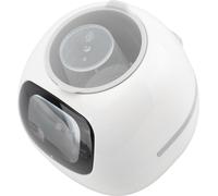 Pot de Plantes Intelligent avec Expression Robot Planteur Intelligent AI avec Capteurs d'Eau Lumière Humidité pour Décoration Intérieur Blanc