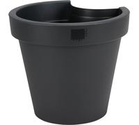 Pot de plantes pour tuyau de pluie noir Pot de fleurs pour tuyau de descente Vase de plantes Décoration de jardin Panier de plantes Gouttière