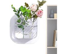 Pot de Poisson Mural - Pas de Bol d'aquarium de Forage pour Le Support Mural | Adcoure de pêche à la Pendaison pour la Chambre à Coucher | Vase de Murs Transparents compacts pour Les ou Les po