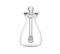 Pot de pots de miel - Distributeur de miel avec bâton à double usage | Pots de miels, récipient de stockage de pot de miels en verre personnalisé créatif de 500 ml avec couvercle et tige d'agitation