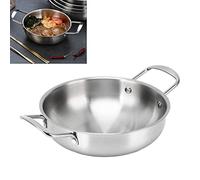 Pot de Ramen, Marmite en Acier Inoxydable avec Poignées Binaurales, Chauffage Uniforme pour Nouilles et Soupe, 22cm, pour Cuisine à Gaz et Induction