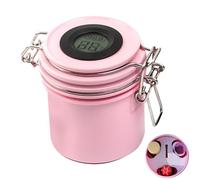 Pot de rangement de colle - Organiseur de colle à cils en acier inoxydable | Récipient transparent durable pour un rangement facile et un accès rapide | Support de colle pour cils | Conteneur de