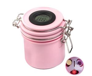 Pot de rangement de colle - Organiseur de colle à cils en acier inoxydable | Récipient transparent durable pour un rangement facile et un accès rapide | Support de colle pour cils | Conteneur de