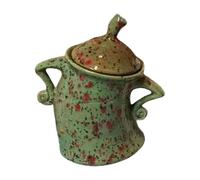 Pot De Rangement De Cuisine En Résine Avec Couverture De Bancs,Bidon Avec Attitude,Décoration Créative,Artisanat D'ornement Pour La Maison,2023 - Type Green-Plastic