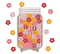 Pot de récompense avec jetons étoiles, pot d'incitation pour le comportement des , pot de récompense de fleurs pour , pot de récompense pour salle de classe, récompense de comportement