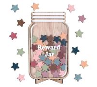 Pot de récompense en forme d'étoile | Bocal de récompense magnétique pour | Tableau de récompense de bon comportement | Tableau de récompense pour l'apprentissage de la propreté et les tâches