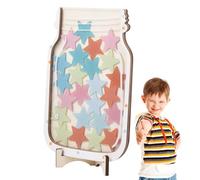 Pot de récompense pour salle de classe - Comportement positif pour les élèves - Motifs d'étoiles dans la salle de classe - Incitive Jar avec jetons - 25 - Tableau de récompenses pour étudiants