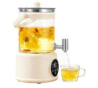 Pot De Santé En Verre 800 W, Bouilloire électrique Multifonctionnelle à Chauffage Rapide De 2,8 L, Rétention De Chaleur 24 Heures Sur 24, Avec Contrôle De La Température, Pour Soupe, Bouillie, Tisane