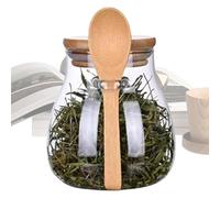 Pot de sel avec couvercle et cuillère - Sucrier avec couvercle et cuillère - Récipient en verre Vista Récipient de stockage alimentaire hermétique, récipient à sucre Verrouillage de sécurité Épices