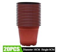 Pot De Semis En Plastique Pour Pépinière, Plantes Noires Et Rouges, Tasses De Semis, Boîte De Culture, Jardinières, Maison, Jardin, Conteneur En Pot, Vente En Gros.20pcs