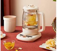 Pot de soin fonction 1,5 L, bouilloire multifonction for la maison, machine à thé, fond anti-pâte, en acier inoxydable avec température réglable(Yellow)