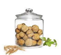Pot de Stockage 4L avec Couvercle Récipient en Verre Réservoir Boite à Gâteaux