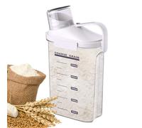 Pot de stockage de céréales avec tasse de mesure-récipient pour aliments secs hermétiques avec couvercle de bec et fermeture facile-pour | Organisateur de garde-manger de grande capacité
