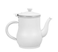 Pot de Stockage D'huile 400ml en Acier Inoxydable Passoire | Blanc, Filtre les Résidus, Limite les Éclaboussures, Garde la Table Propre, pour Sauces et Vinaigre