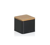 Kela Boîte de conservation hermétique KIRIL – métal noir, 3 L, avec couvercle, 11,5 x 11,5 x 9,5 cm