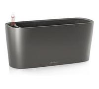 Lechuza - Pot de Fleurs d'Interieur - Delta 20 - Réserve d'Eau Intégrée - Coloris Anthracite - 40 x 15 x 18 cm