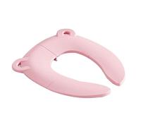 Pot de toilette pliable en forme d'ours pour bébé, design compact, facile à nettoyer, base antidérapante ergonomique