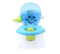 Pot de toilette pour enfant et bébé - Siège de toilette pour bébé - Sans odeur - Doux - Protection anti-éclaboussures - PP (bleu)
