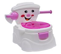 Pot de toilette pour enfant - Mes premières toilettes - Pot de nuit - Siège de toilette pour bébé - Urinoir d'entraînement - Toilette pour enfant de 6 mois à 5 ans - Rose