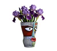 Pot de visage abstrait vase