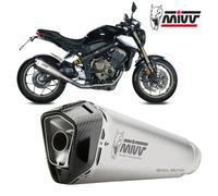 MIVV Échappement complet H.072.LDRX Delta Race Inox pour Honda CB/R 650 R (19-)