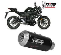 Pot D'Echappament Complet MIVV Full Inox Noir pour YAMAHA MT-03 2016 > 2023