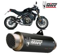 MIVV Échappement GP Pro Slip-On H.072.LXBP pour Honda CBR 650 R 2019-2023 Noir