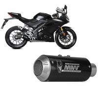 MIVV Système d'échappement Mk3 Yamaha MT-125 2020-24 / YZF R125 2019-23 Ligne complète Taille unique